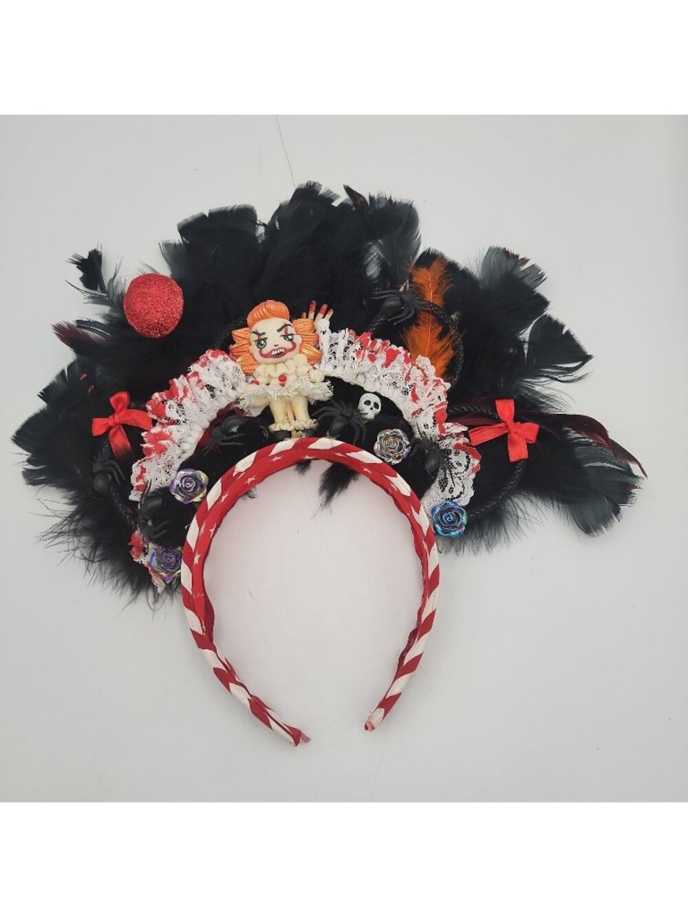 Pennywise Halloween Feather Headband